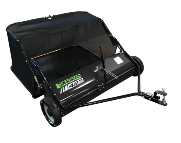 Yard Commander 42-Inch Tow Lawn Sweeper with 10-Inch Brush Diameter and 12.9 Cu. Feet Hopper Capacity