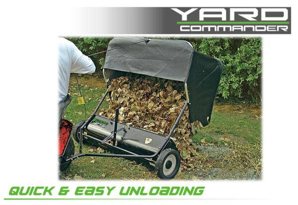 Yard Commander 42-Inch Tow Lawn Sweeper with 10-Inch Brush Diameter and 12.9 Cu. Feet Hopper Capacity - Image 5