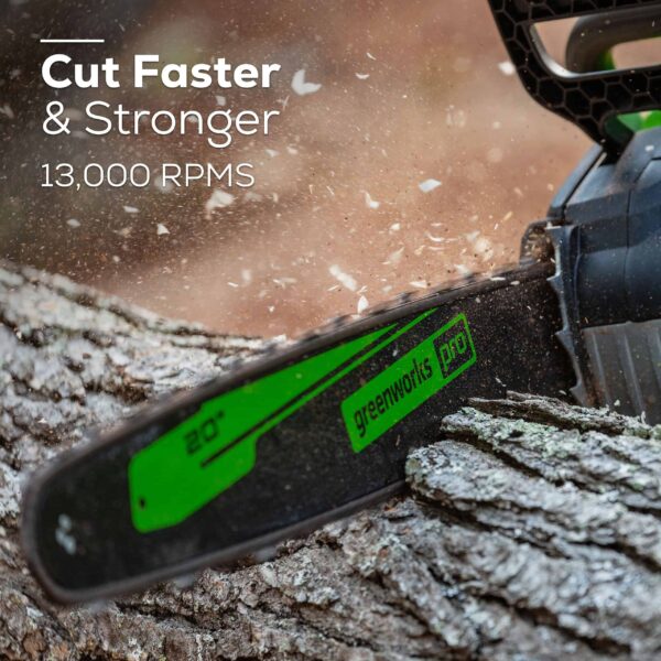 80-volt 20-in Brushless Battery Chainsaw (Battery and Charger Not Included) - Image 9