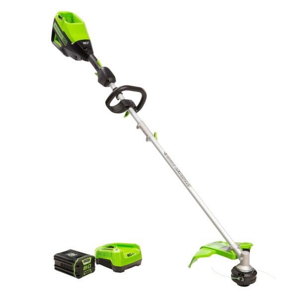 Pro 80-volt Max 16-in Split Shaft Attachment Capable Battery String Trimmer 2.5 Ah (Battery and Charger Included) - Image 2