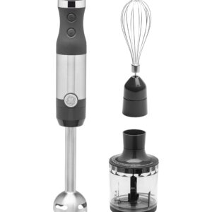 GE 2-Speed Stainless Steel 500-Watt Immersion Blender with Accessory Jar
