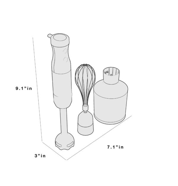 GE 2-Speed Stainless Steel 500-Watt Immersion Blender with Accessory Jar - Image 15