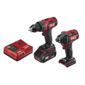 CB743701 PWR CORE 20 2-Tool 20-volt Brushless Power Tool Combo Kit Case (1 Li-ion Battery Included and Charger Included)