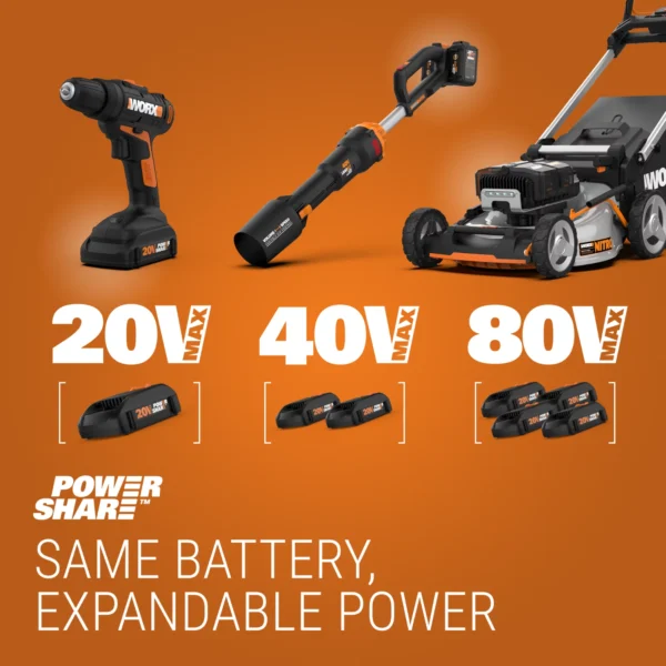 WX176L.8 20V Power Share Switchdriver 2.0Ah 2-in-1 Cordless Drill   Driver (2.0Ah) - Image 2