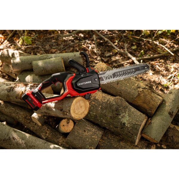 V20 BRUSHLESS RP CMCCS630P1 12 in. 20 V Battery Chainsaw Kit (Battery   Charger) - Image 8