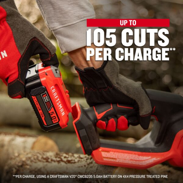V20 BRUSHLESS RP CMCCS630P1 12 in. 20 V Battery Chainsaw Kit (Battery   Charger) - Image 3