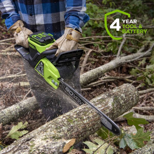 Pro 80-volt 16-in Brushless Battery 2.5 Ah Chainsaw (Battery and Charger Included) - Image 10