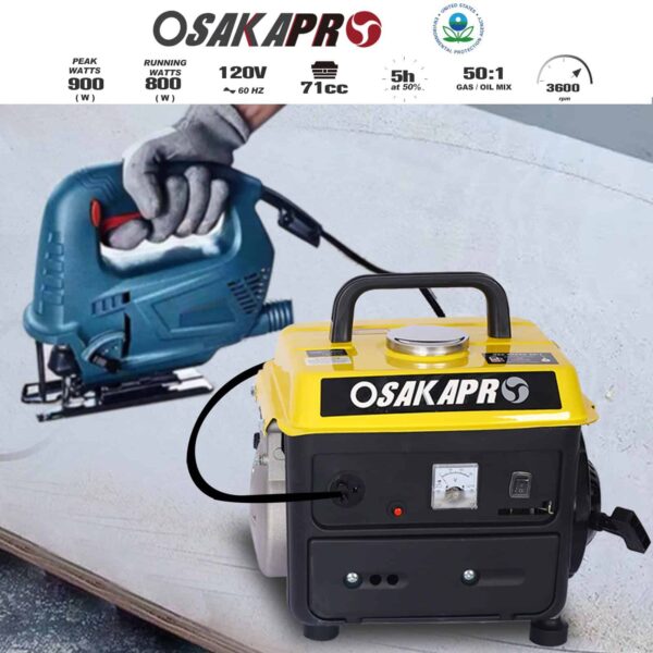 Xspracer Xspracer 800-Watt Single Fuel (Gasoline) Portable Generator - Image 7