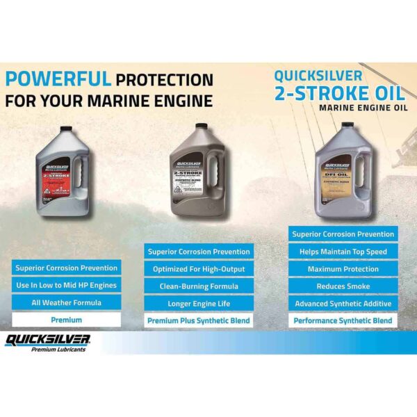 QUICKSILVER DFI 2   stroke Marine Oil, 1 Gallon - Image 2