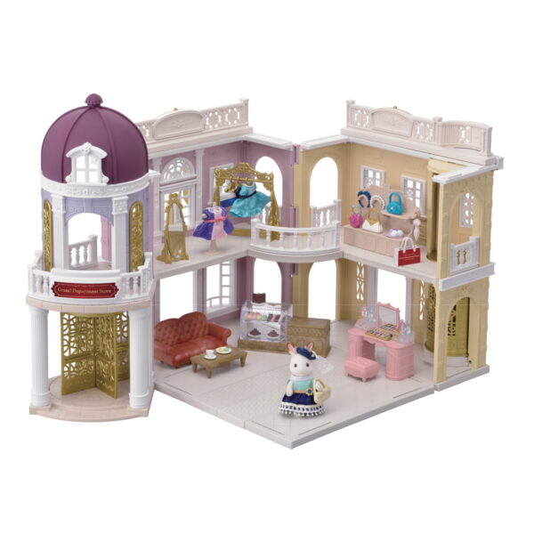 Town Series Grand Department Store Gift Set, Fashion Dollhouse Playset with Figure, Shops and Accessories