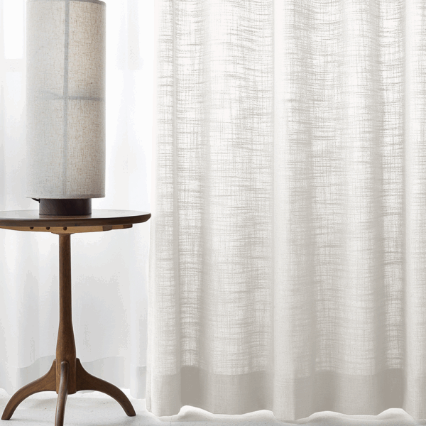 Pinch Pleated Lille Linen Memory Trained Blackout Curtains Natural Modern Custom Drapes - Image 10