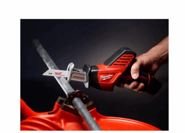 2420-21-2426-20-48-11-2460 M12 12V Lithium-Ion HACKZALL Cordless Reciprocating Saw Kit with M12 Oscillating Multi-Tool   6.0Ah XC Battery Pack - Image 8