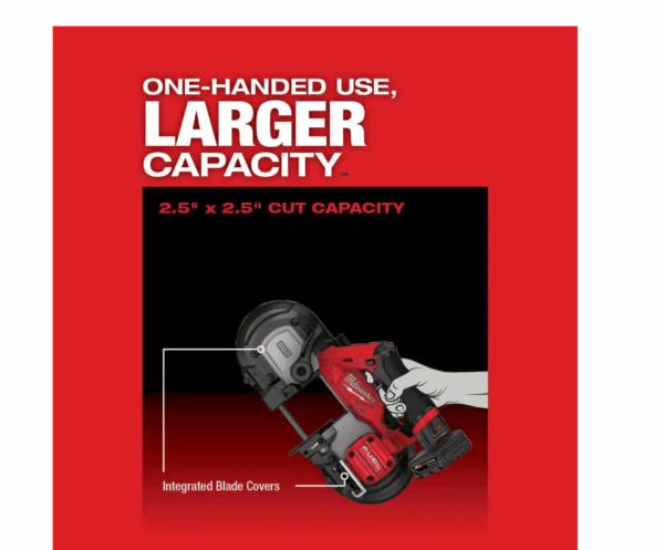 Band Saw 2529-21XC M12 FUEL 12V Lithium-Ion Cordless Compact XC Kit with One 4.0 Ah Battery, Charger and Bag - Image 8