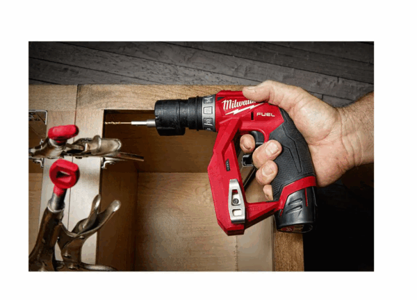 2505-22-2415-20 M12 FUEL 12-Volt Lithium-Ion Brushless Cordless 4-in-1 Interchangeable 3/8 in. Drill Driver Kit with Right Angle Drill - Image 8