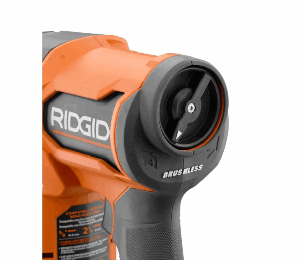 R09891K 18V Brushless Cordless 18-Gauge 2-1/8 in. Brad Nailer with CLEAN DRIVE Technology with 2.0 Ah Battery and Charger - Image 8