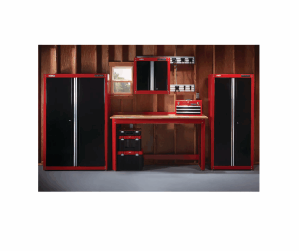 CMST27200R 72-in W x 41.25-in H Red Wood Work Bench - Image 8