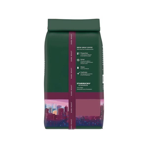 Starbucks Ground Coffee Dark Roast Coffee Morning Joe 100% Arabica 6 bags (12 oz each) - Image 8