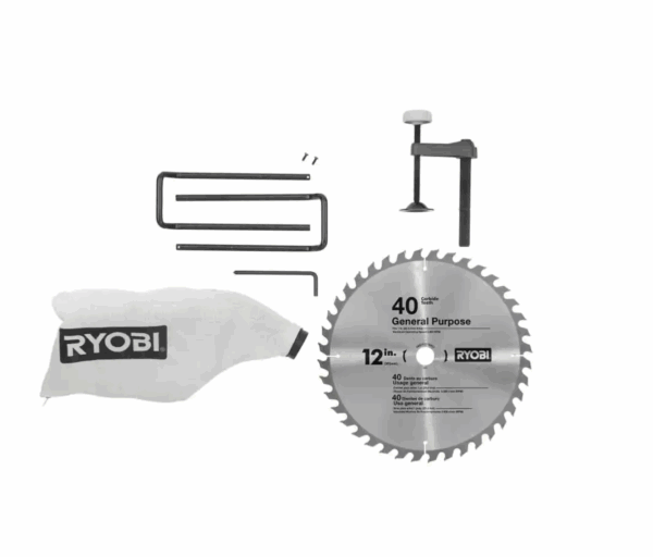 TSS121-A181202 15 Amp 12 in. Corded Sliding Compound Miter Saw with 12 in. 60 Carbide Teeth Thin Kerf Miter Saw Blade - Image 9