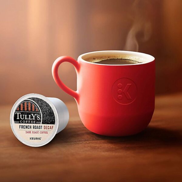 Tully s Coffee French Roast Decaf,  Single-Serve K-Cup Pods, Dark Roast, 96 Count (4 Packs of 24) - Image 7