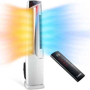 Oscillating Hybrid Fan and Space Heater for Home, All Season High Velocity Hybrid, White, 1500W, FHV820