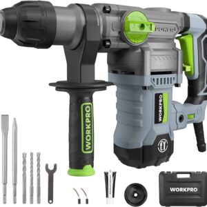 WORKPRO Premium 1-1/4 Inch SDS-Plus Rotary Hammer Drill