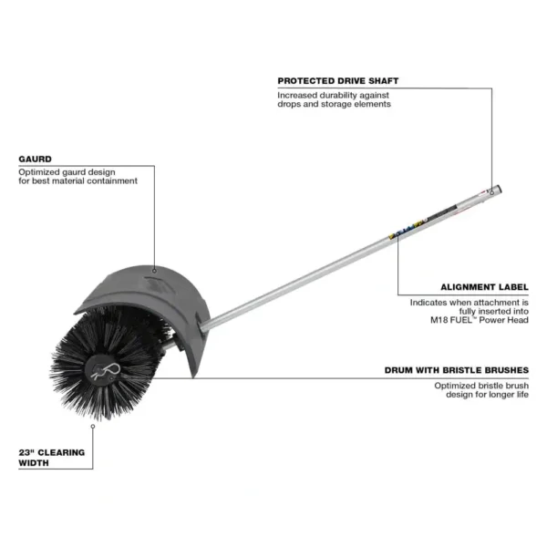 49-16-2741 M18 FUEL QUIK-LOK Bristle Brush Attachment - Image 2
