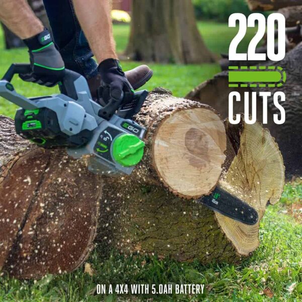Power+ CS1803 18-Inch 56-Volt Lithium-ion Cordless Chainsaw with 4.0Ah Battery and Charger Included,Black - Image 7