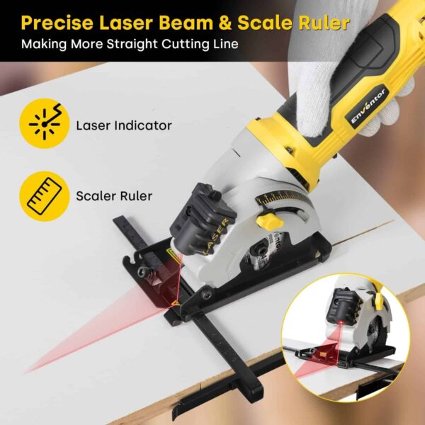 ENVENTOR 4.8A Electric Circular Saw Corded - Image 5