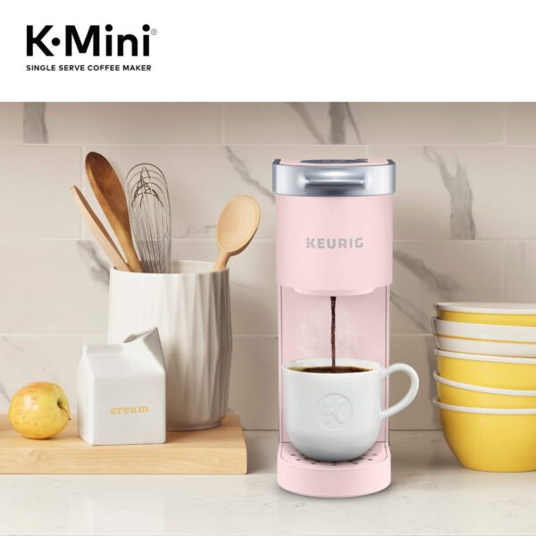 K-Mini Single Serve K-Cup Pod Coffee Maker, Dusty Rose, 6 to 12 oz. Brew Sizes - Image 3