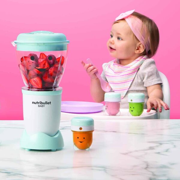 NBY-50100 Baby Complete Food-Making System, 32-Oz, White, Blue, Clear - Image 4