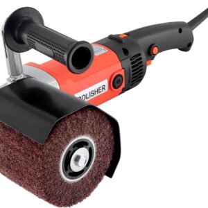 Handheld 1400W Metal Burnishing Machine,Electric Sander Polisher for Wood Stainless Steel Polishing with One Wheel