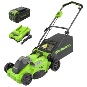 40V 16  Brushless Cordless (Push) Lawn Mower (75+ Compatible Tools), 4.0Ah Battery and Charger Included