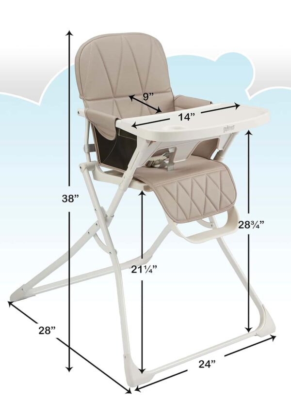 Primo PopUp Folding High Chair, 28x24x38 Inch (Pack of 1) - Image 6