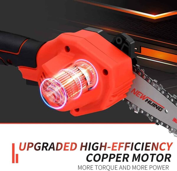 Mini Cordless Chainsaw Kit, Upgraded 4  One-Hand Handheld Electric Portable Chainsaw - Image 3