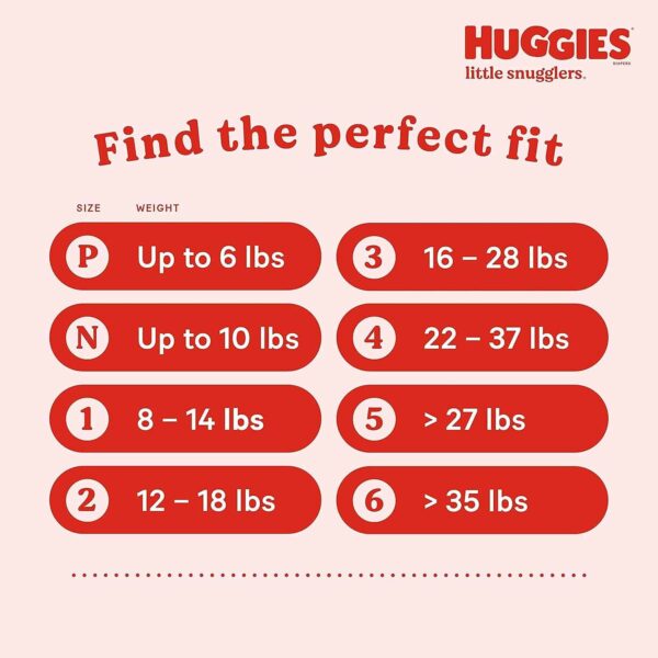 Huggies Size 2 Diapers, Little Snugglers Baby Diapers, Size 2 (12-18 lbs), 180 Count - Image 4