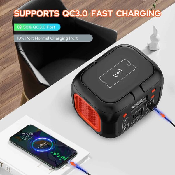 Portable Power Station 97Wh Power Bank 26400mAh Battery Pack Fasting Charging 150W AC Outlet Solar Generators - Image 5