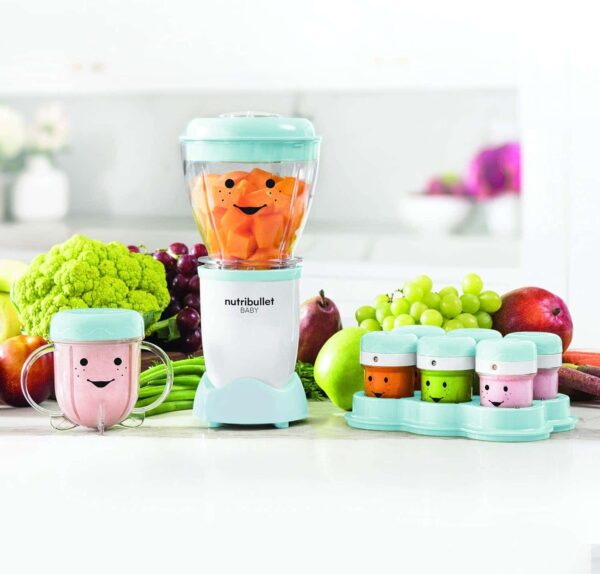 NBY-50100 Baby Complete Food-Making System, 32-Oz, White, Blue, Clear - Image 5