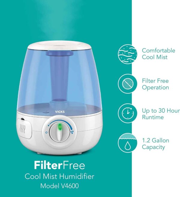 Vicks Filter-Free Ultrasonic Humidifier - Image 4