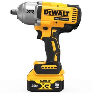 20V MAX Cordless Impact Wrench Kit, 1/2  Hog Ring With 4-Mode Speed (DCF900P1)