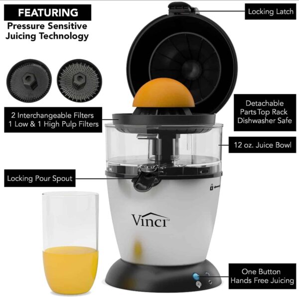 Effortless Citrus Juicing with Vinci s Hands-Free Electric Juicer - Image 5