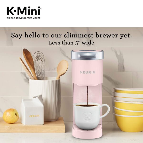 K-Mini Single Serve K-Cup Pod Coffee Maker, Dusty Rose, 6 to 12 oz. Brew Sizes - Image 11
