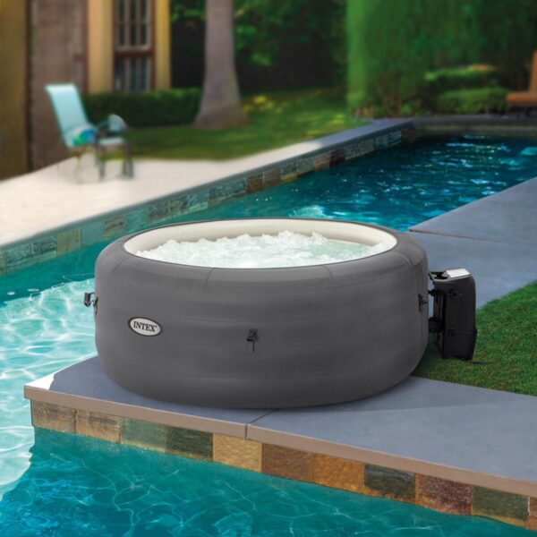 INTEX 28483E SimpleSpa Bubble Massage Spa- 4 Person Capacity ?C Built-in QuickFill Inflation   77  x 26 - Image 3