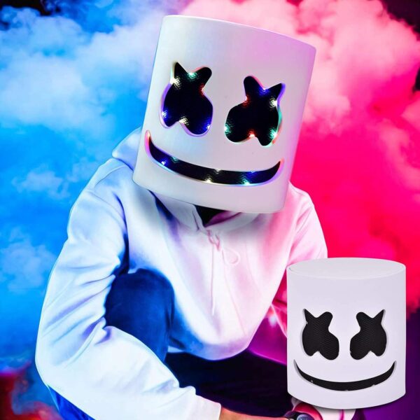 Music Festival Full Head Light Up Masks Halloween Led Dj For Man Women Kids Thanksgiving Christmas Halloween - Image 2