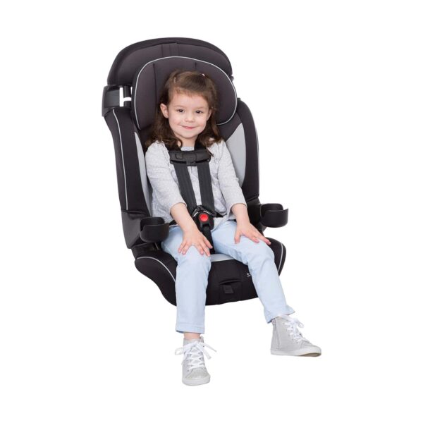1st Grand 2-in-1 Booster Car Seat, Forward-Facing with Harness, 30-65 pounds and Belt-Positioning Booster, 40-120 pounds, Black Sparrow - Image 13