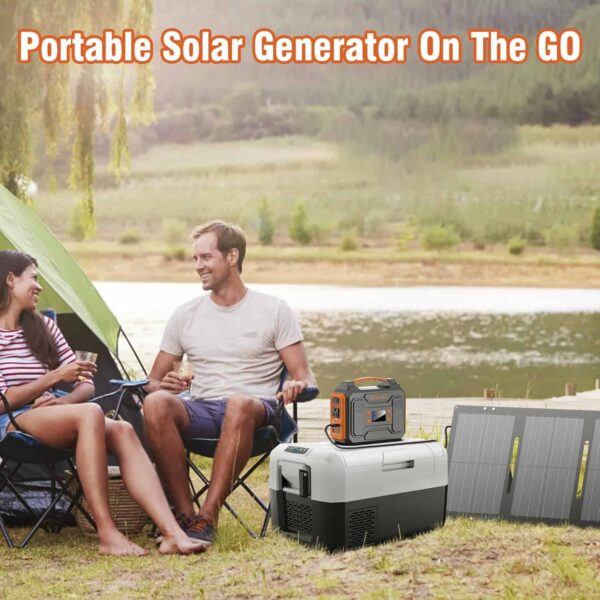 ZeroKor Portable Solar Generator, 300W Portable Power Station with Foldable 60W Solar Panel - Image 2