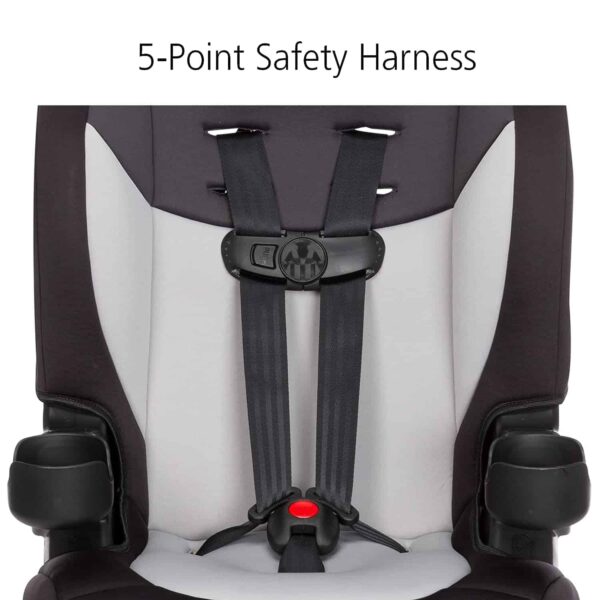 1st Grand 2-in-1 Booster Car Seat, Forward-Facing with Harness, 30-65 pounds and Belt-Positioning Booster, 40-120 pounds, Black Sparrow - Image 2
