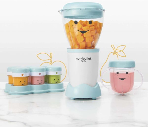 NBY-50100 Baby Complete Food-Making System, 32-Oz, White, Blue, Clear - Image 2