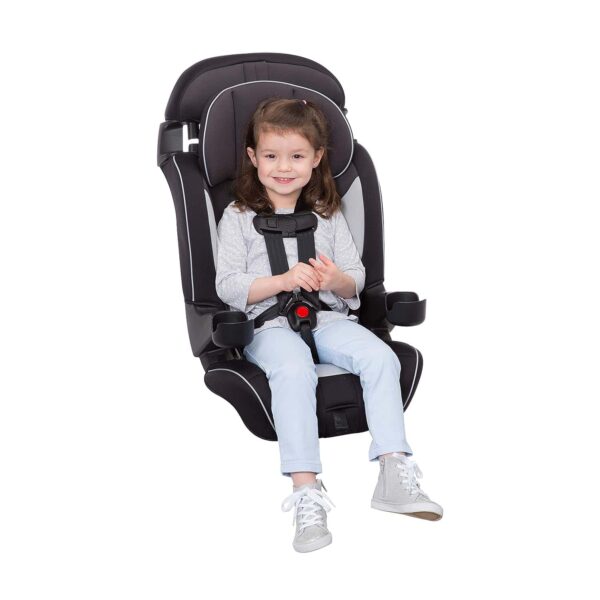 1st Grand 2-in-1 Booster Car Seat, Forward-Facing with Harness, 30-65 pounds and Belt-Positioning Booster, 40-120 pounds, Black Sparrow - Image 12
