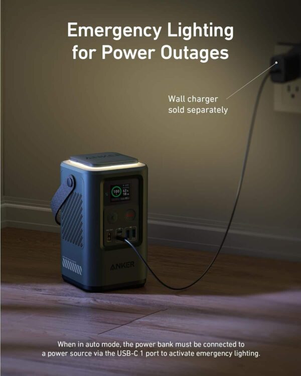 Anker Power Bank Power Station 60,000mAh, Portable Outdoor Generator 87W with Smart Digital Display - Image 5