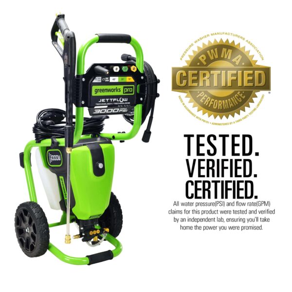 3000 PSI (1.1 GPM) TruBrushless Electric Pressure Washer (PWMA Certified) - Image 8